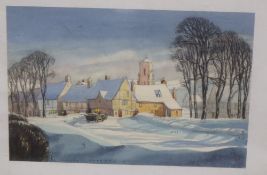 Stanley Jezzard (20th century), 'Winter's Evening' and 'A Fresh Team', signed, inscribed verso,