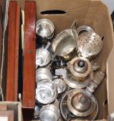 A quantity of assorted plated ware