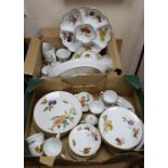 A quantity of Worcester Evesham dinner ware
