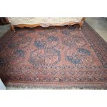 An Afghan rug, 350 x 220cm