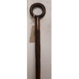 A late 19th / early 20th century South African carved tribal staff