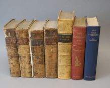 Sinclair, John - The Statistical Account of Scotland, vols 4, 10, 11 and 14, only 8vo, half calf,