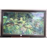 Anthony Eyton, pastel on panel, 'Malaysian plants, Eden Project', signed and dated 2001, Royal