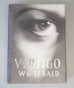 Sebald, Winifred Georg - Vertigo, 1st UK edition, signed on title, in clipped dj, Harvill Press,