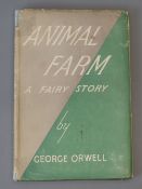 Orwell, George - Animal Farm, 1st edition, in 2nd edition dj, owners writings in blue ink to front