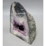 An amethyst geode, height 19cm