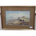 Thomas Bush Hardy, watercolour, Near Eastbourne, signed and dated 1878, 28 x 48cm