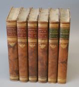Boswell, James - The Life of Samuel Johnson, 6th edition, 4 vols, 8vo, half calf, portrait and