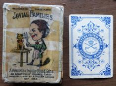 A c.1890 pack of Jovial Families by A Collier. 39 cards (one missing). In original box (damaged