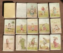 An 1884 Card Game of MERRY MATCHES by Wyman & Sons, London illustrated with characters from