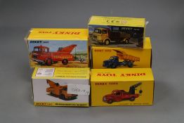 Seven Dinky Toys Atlas Editions models of French trucks, 570, 25 JJ, 35A, 34A, 588, 589 and 589A
