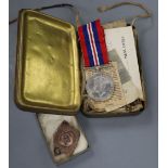 A collection of military medals etc