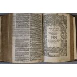 Bible in English - Bible, qto, contemporary calf, renewed endpapers, lacking general title page