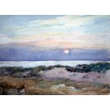 Andrew Gamley (?-1949)watercolour,Coastal landscape,signed,28 x 38cm
