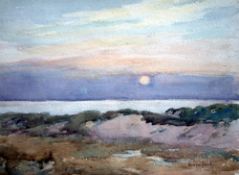 Andrew Gamley (?-1949)watercolour,Coastal landscape,signed,28 x 38cm