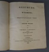 Campbell, Thomas - Gertrude of Wyoming, qto, half calf, boards badly scuffed, Longman, Hurst, Rees