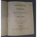 Campbell, Thomas - Gertrude of Wyoming, qto, half calf, boards badly scuffed, Longman, Hurst, Rees