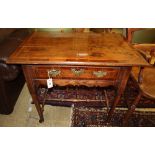 An 18th century oak lowboy