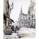 § Sir Muirhead Bone (1876-1953)watercolour and pencilSouthampton Street, Londonsigned, Open Eye