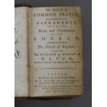 [Church of England] - The Book of Common Prayer, 16mo, original red morocco, Clarendon Press, Oxford