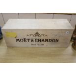 A Moet & Chandon Nebuchadnezzar 15L presentation bottle (empty) in original wooden case