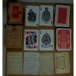 Three Packs De La Rue standard playing Cards. Complete 52 cards in each. And 3 cards with rules