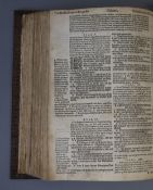 Bible in English - The Bible, Translated according to the Ebrewe and Greeke, qto, rebound embossed