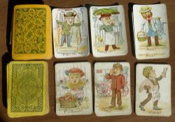 Two packs of late 19th Cent. card game of SNAP Glevum series by Woolley & Co. with Cries of