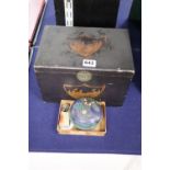 A Japanese lacquer box, width 25cm, a cloisonne lidded box and a hardstone seal