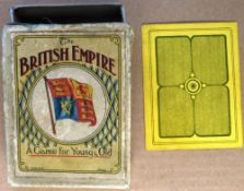 An early 20th Century Card Game of THE BRITISH EMPIRE by Norvic Mill, Norwich. 56 cards complete and