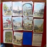 The comic card game of THE LIONS OF LONDON by David Ogilvy c1850. With hand painted cards for the