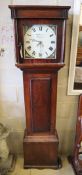 A 19th century oak 30 hour longcase clock by W. H. Harrison, Chepstow, width 51cm, depth 24cm,