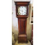 A 19th century oak 30 hour longcase clock by W. H. Harrison, Chepstow, width 51cm, depth 24cm,