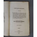 Cobbett, William - Cottage Economy, 12mo, half calf, London 1823 and The Woodlands, 8vo, half calf