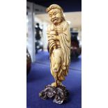 A 19th century Chinese ivory figure, Li Tieguai, height 20cm