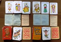 A 1935 Playing Card Game of Bob's yr Uncle based on eight nursery rhymes. Complete with 3 Nigger Boy