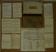 An 1830s Card Game THE HISTORY OF ENGLAND with 41 historical questions and answers. 9 Question cards