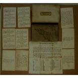 An 1830s Card Game THE HISTORY OF ENGLAND with 41 historical questions and answers. 9 Question cards