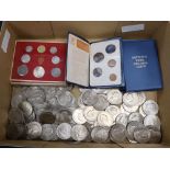 A large quantity of mixed coinage