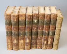 Spectator - The Spectator [By Addison, Steele and Others], 8 vols, calf, boards soiled, joints