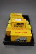 Eight Dinky Toys Atlas Editions models of French trucks, 25V, 25L, 25R, 25JJ, 32AB, 32AN, 32CB and