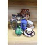 A collection of Japanese Satsuma, cloisonne etc. Meiji