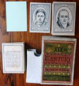 The card game of THE XIXth Century (19th Century) by John Jaques & Son. 1870s. Complete - 100 cards.