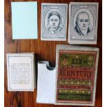 The card game of THE XIXth Century (19th Century) by John Jaques & Son. 1870s. Complete - 100 cards.