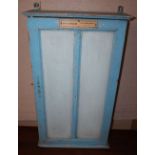 A French painted beech pharmacie cabinet, Width 43cm, Height 73cm, Depth 13cm