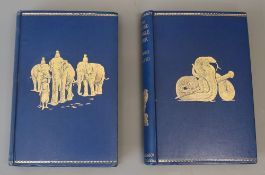 Kipling, Rudyard - The Jungle Book, 6th reprint 1898 and The Second Jungle Book, 1897, both blue