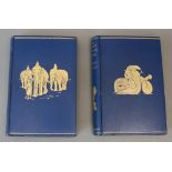 Kipling, Rudyard - The Jungle Book, 6th reprint 1898 and The Second Jungle Book, 1897, both blue