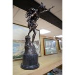 After Giambologna. A bronze of Mercury, height 57cm