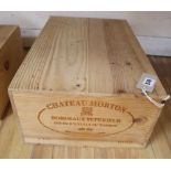 A case of twelve bottles of Chateau Morton Bordeaux Superior 1999