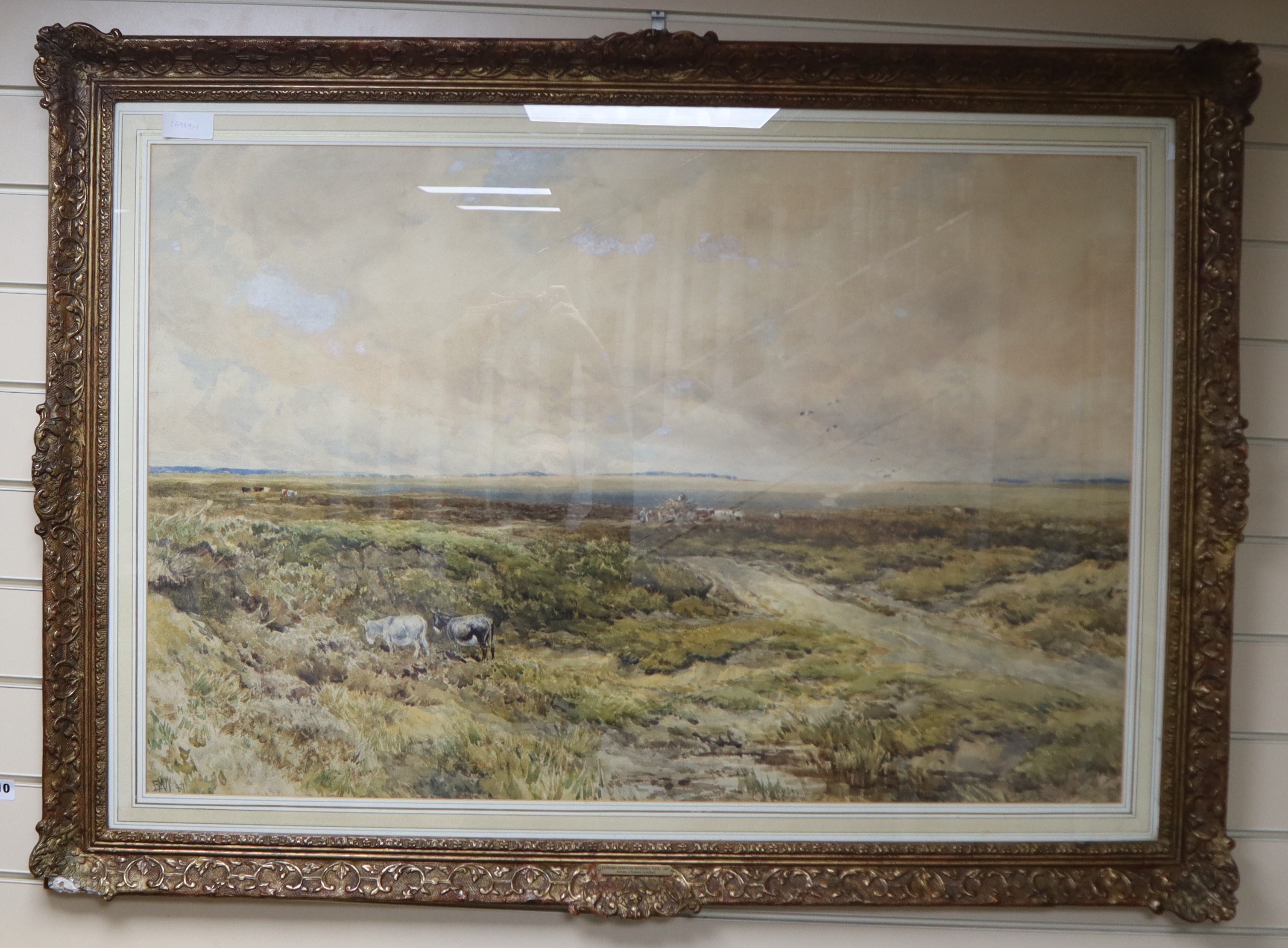 Edmund Morison Wimperis (1835-1900), watercolour, 'Across a Sussex Common', signed and dated '87, 64